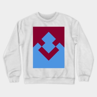 Aston Villa Claret and Blue 1990 Sleeve Crewneck Sweatshirt